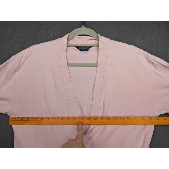 Lands End Cardigan Womens Large Pink Button Front USA Vintage - Picture 7 of 8